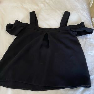 TOPSHOP cold shoulder shirt black 🖤